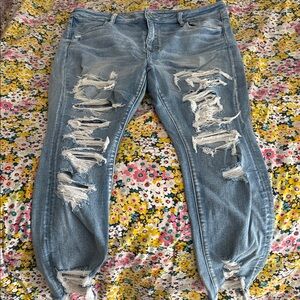 Distressed American Eagle Plus Size Jeans